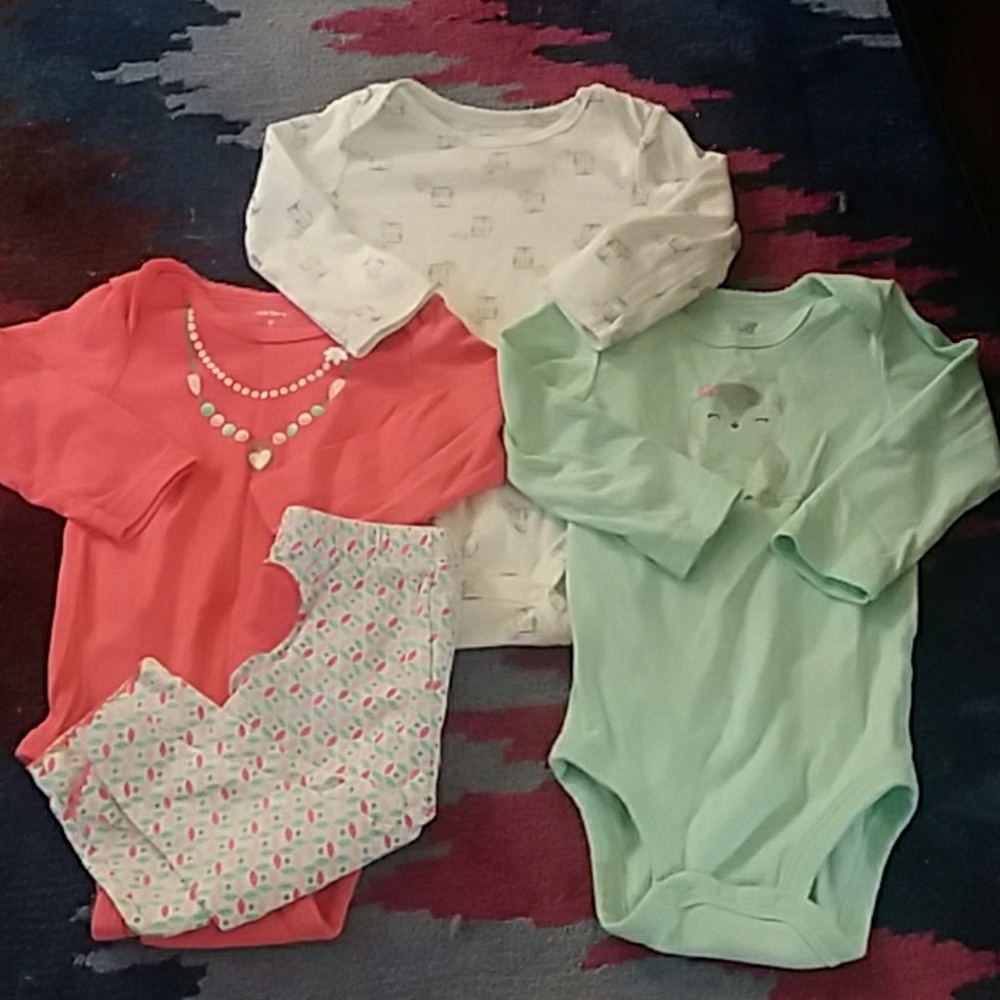 ♤ NWOT- 4 for $12- Three Shirts N pants ◇